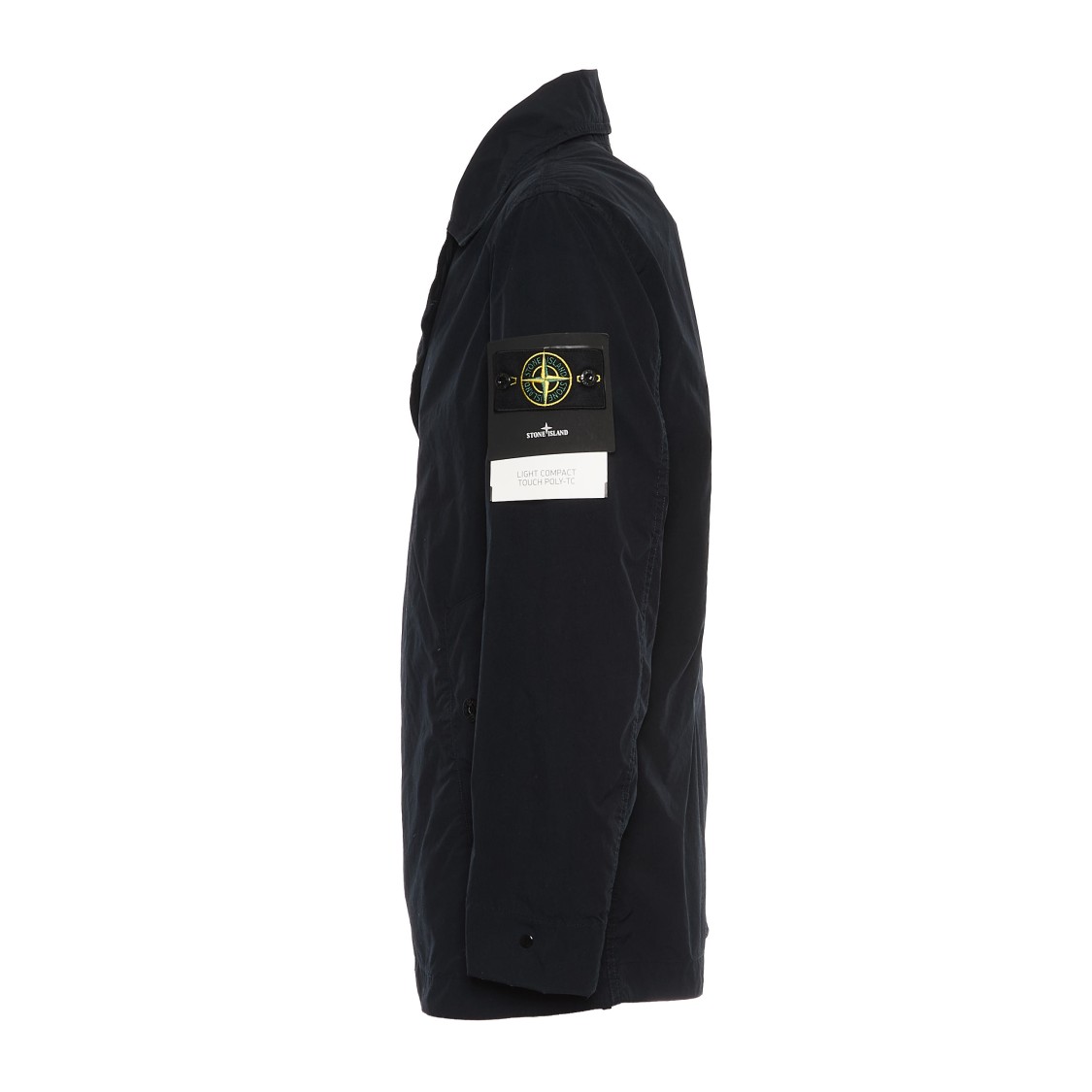 Stone Island Tailored Black Jacket With Structured Collar