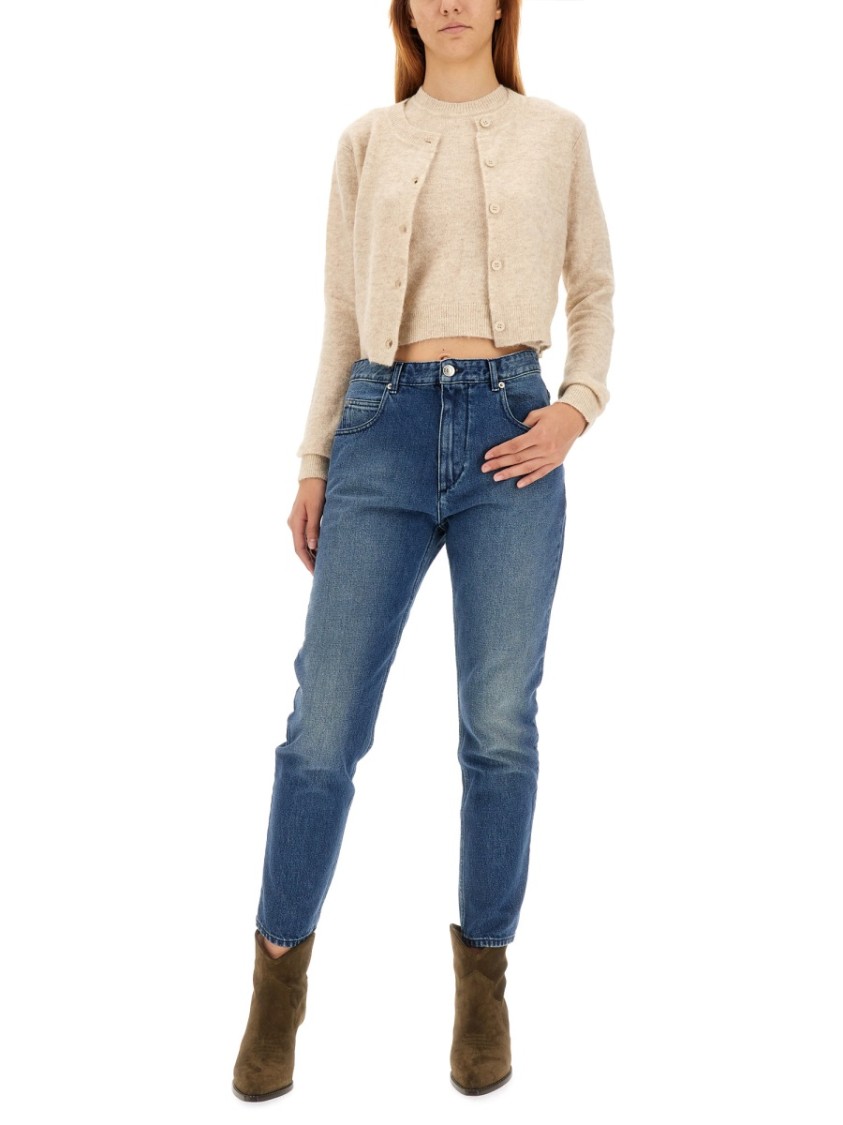 Isabel Marant Étoile Amenita Cardigan In Neutrals