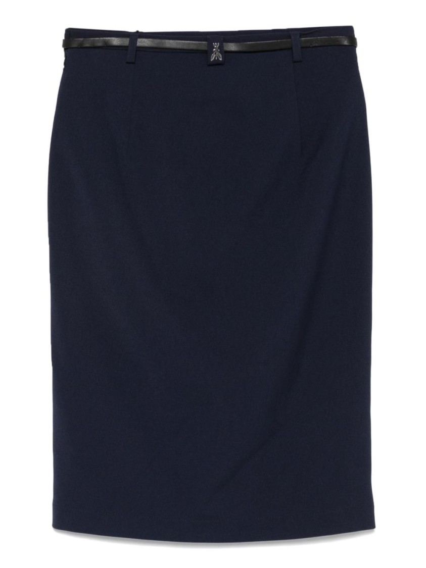 PATRIZIA PEPE PATRIZIA PEPE TAILORED NAVY BLUE SKIRT