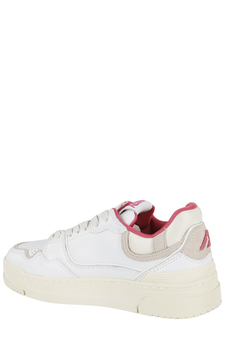 Autry Clc Classic White Low-top Leather Sneakers In White