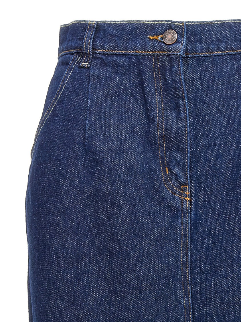 スカート Magda Butrym Long Denim Skirt With Back Split Magda Butrym Long Denim Skirt With Back Split | THE LIST