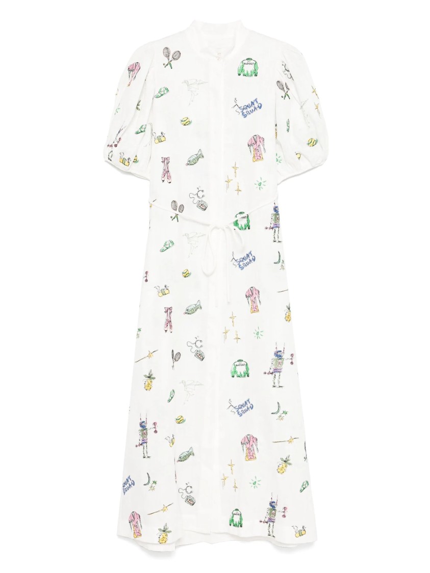Alemais Salve Terrah Midi Dress In White