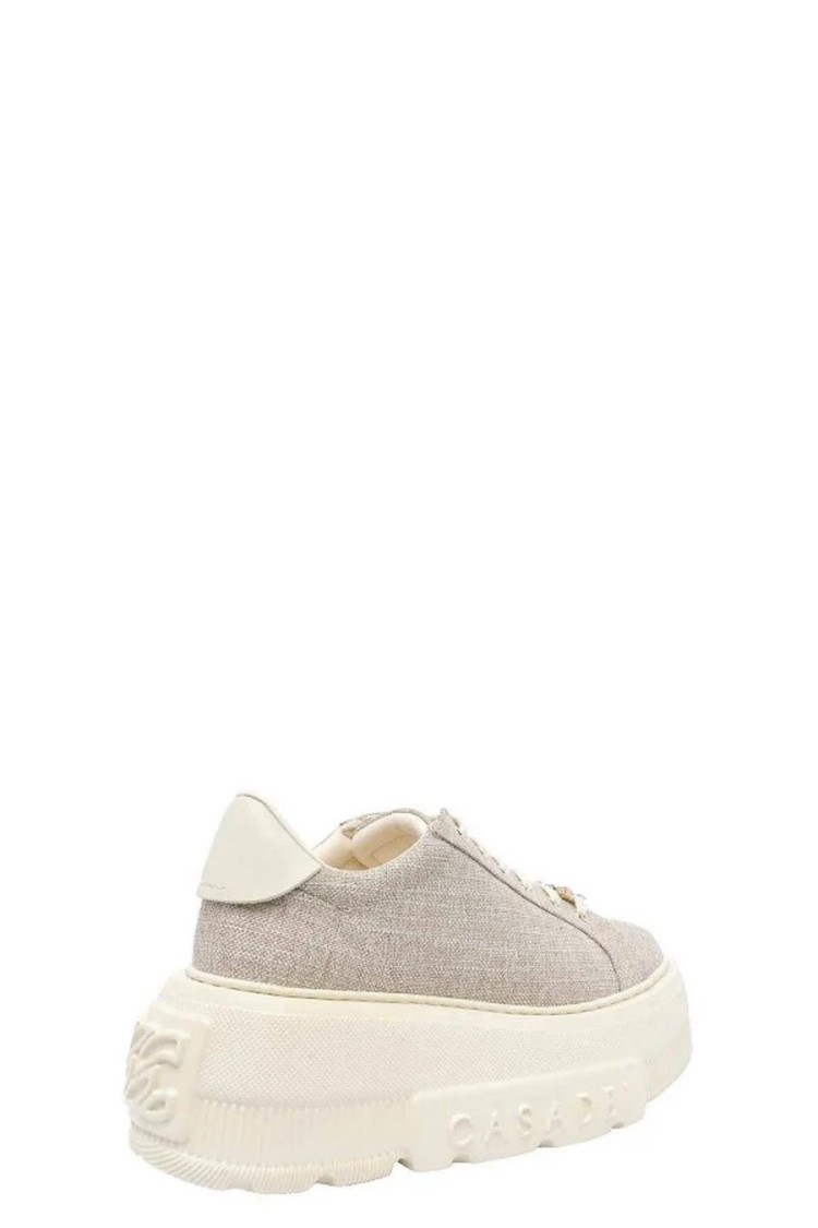 Casadei Platform Sneakers With Textured Upper In Multi