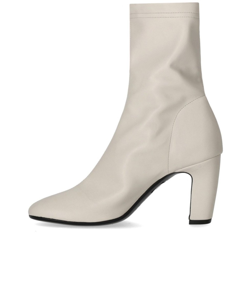 STRATEGIA STRATEGIA ZHAIRA WHITE HEELED ANKLE BOOT