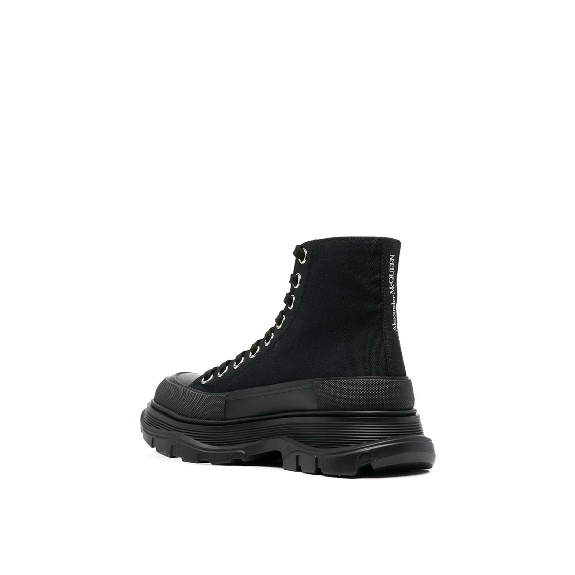 Alexander Mcqueen Black Tread Slick High Sneakers In Black
