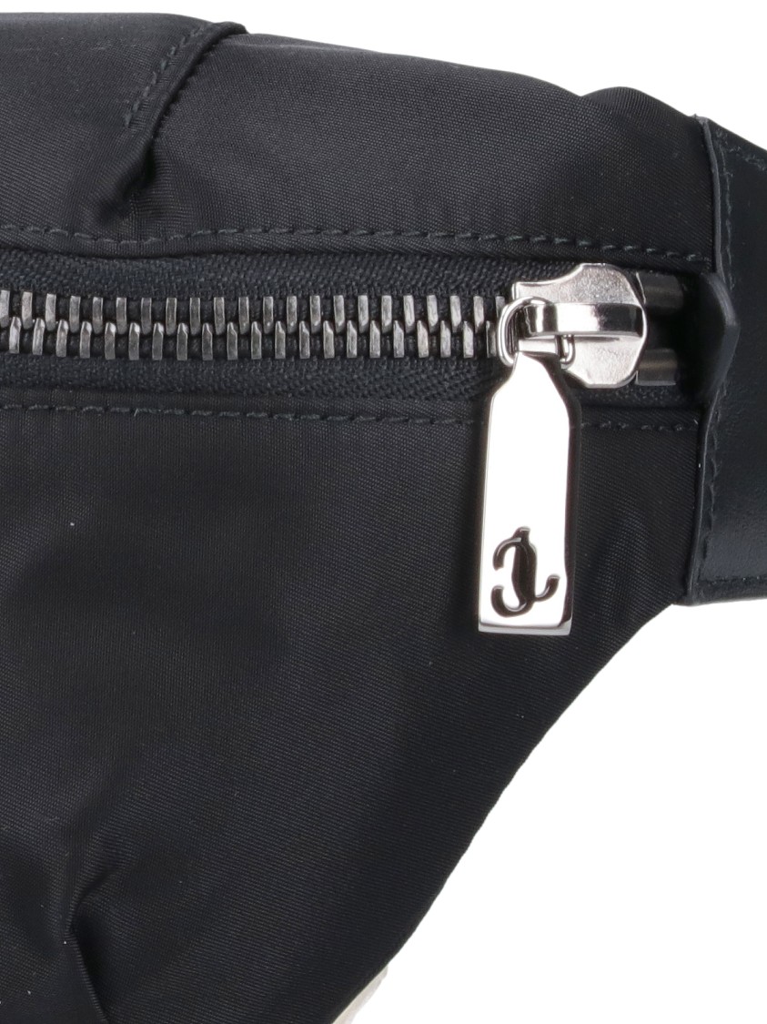 Jimmy Choo "finsley" Black Nylon Belt Bag