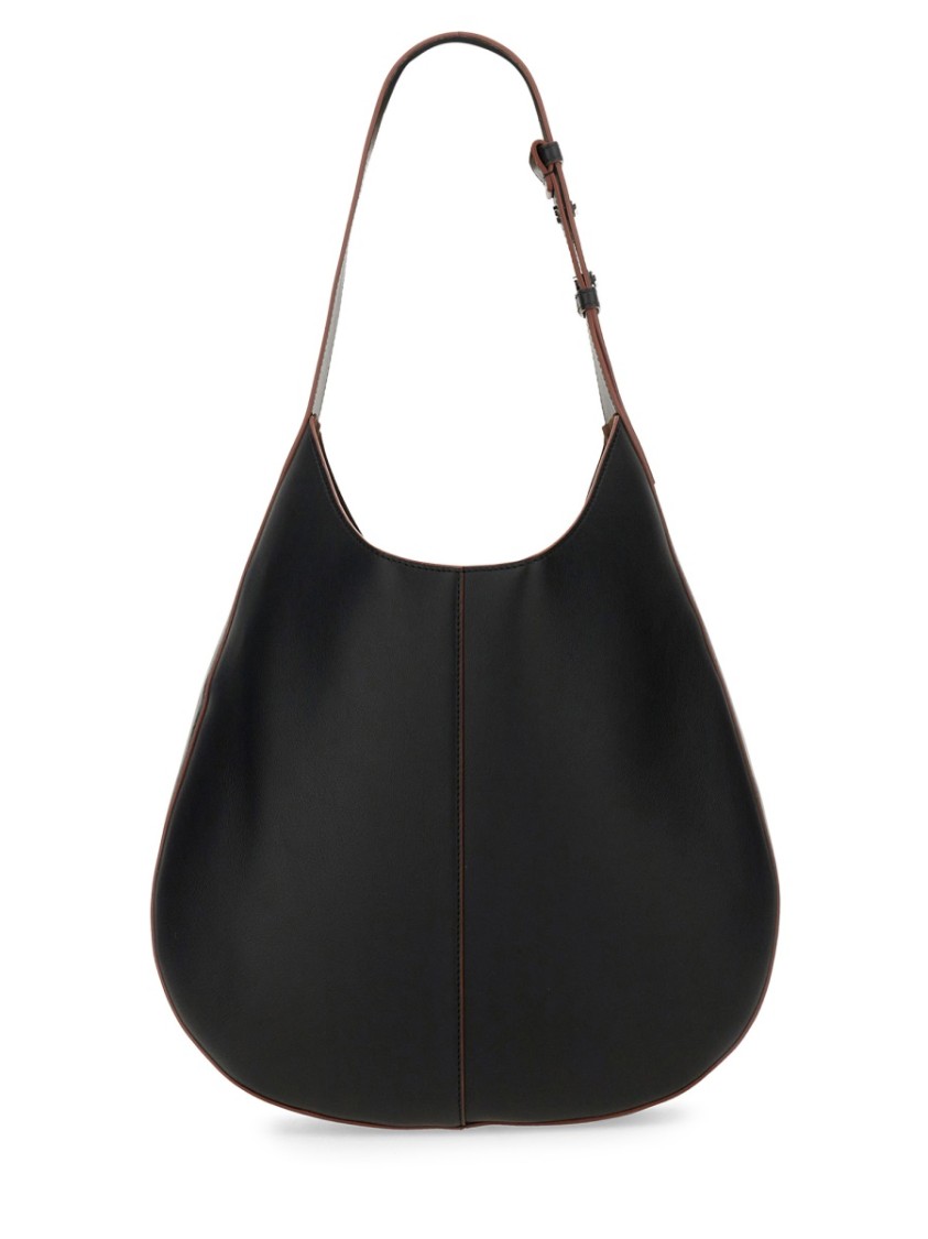 Shop Tod's Soft Calfskin Hobo Bag In Black