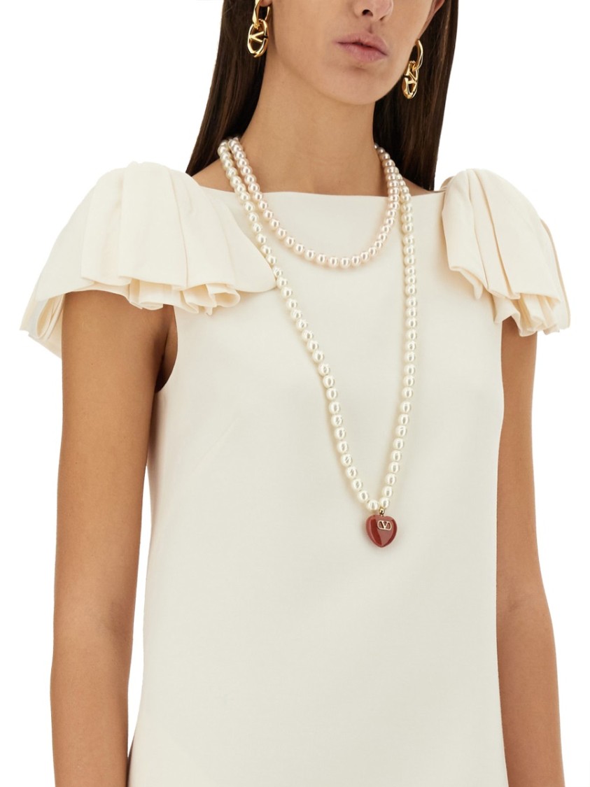 Valentino Ruffled Wool And Silk-blend Crepe Mini Dress