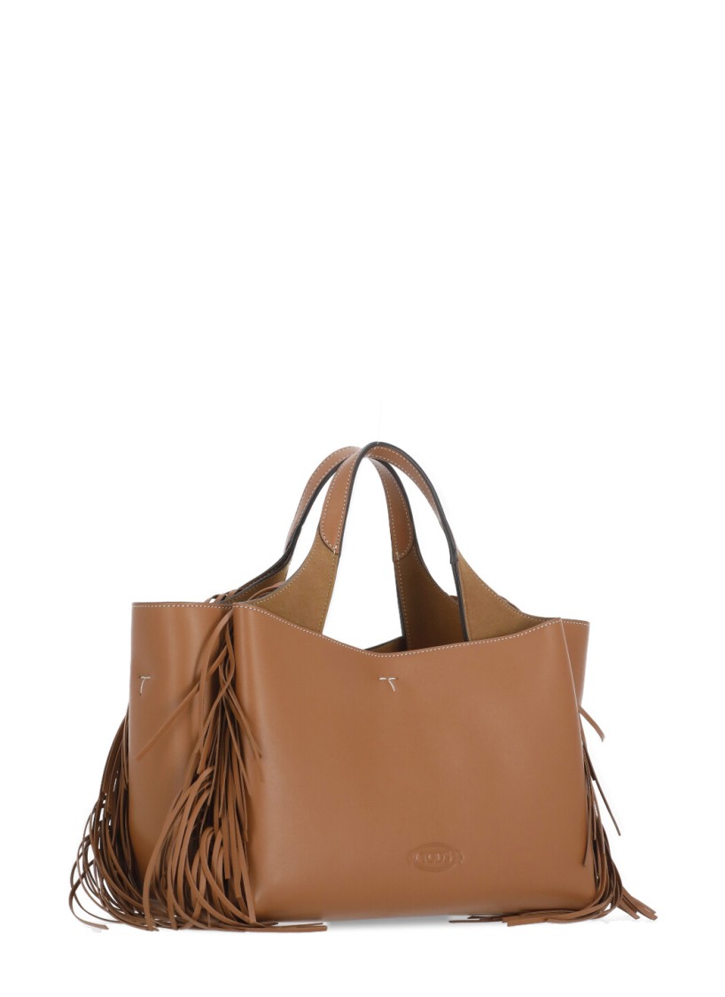 Tod's Brown Leather Shoulder Bag In Brown
