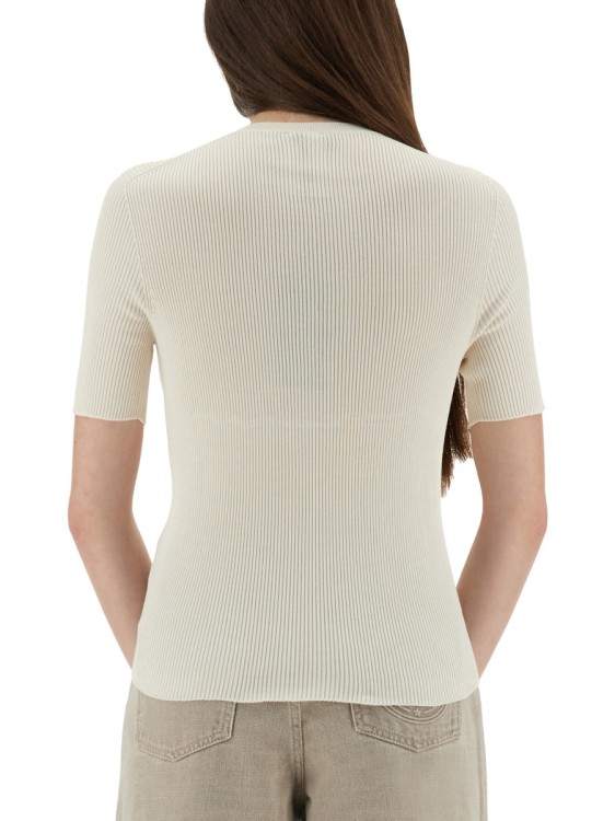 Fendi Ribbed Cotton T-Shirt With Subtle Logo Detail | THE LIST Fendi Ribbed Cotton T-Shirt With Subtle Logo Detail | THE LIST