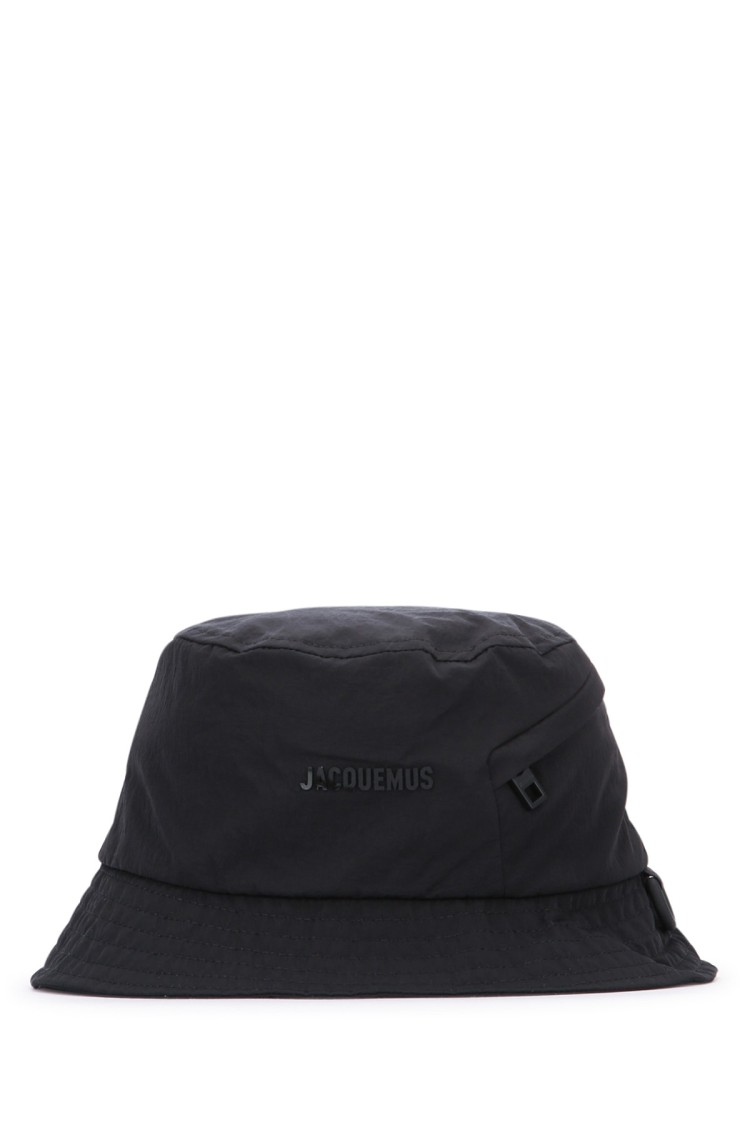 Jacquemus Structured Black Cotton Bucket Hat