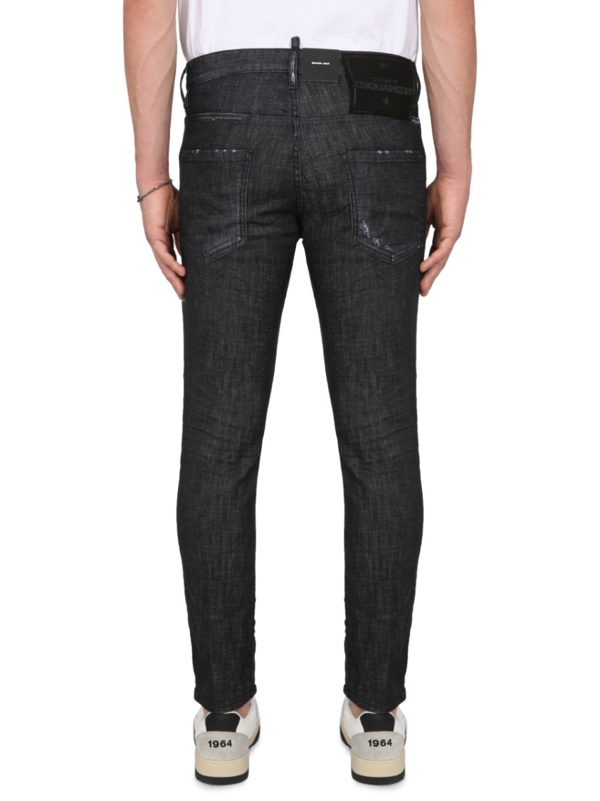 Dsquared2 Dsquared Men Skater Fit Jeans In Black