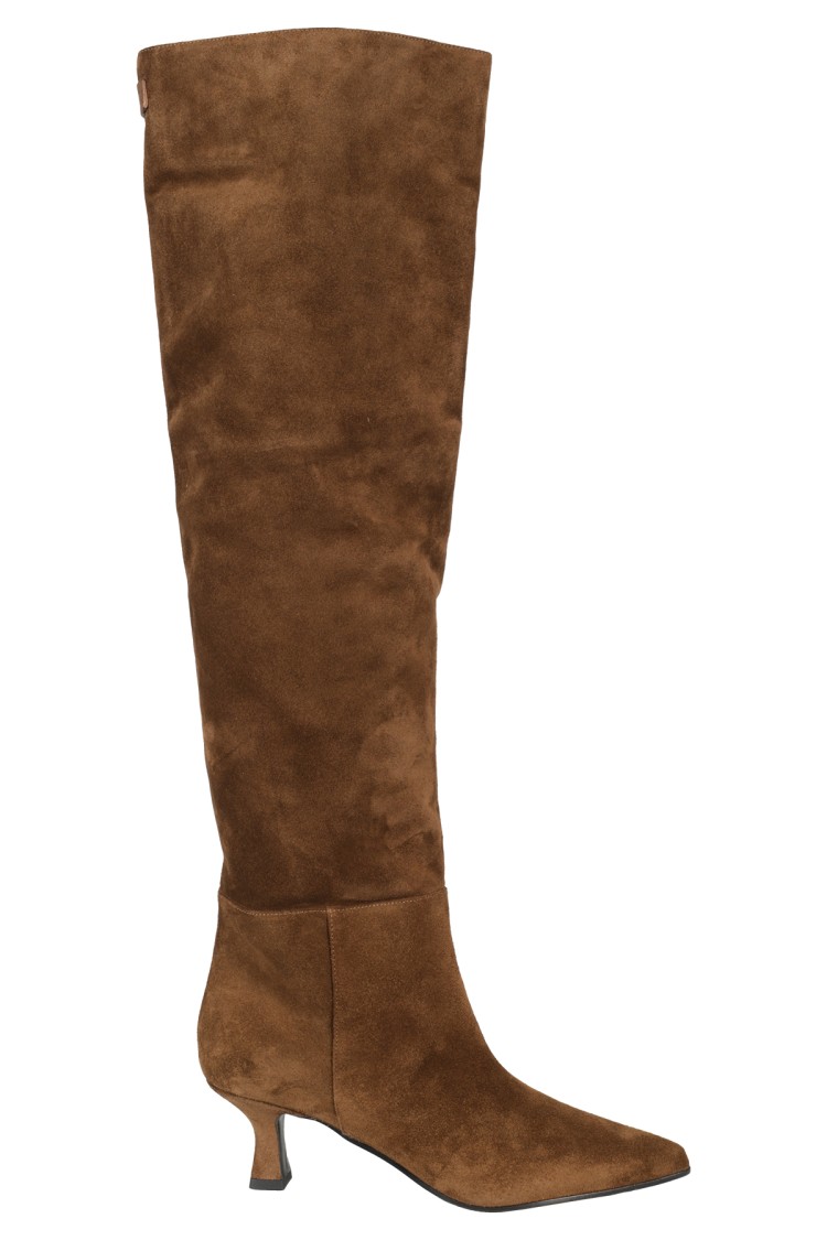 3juin Brown Bea Suede Boot In Brown