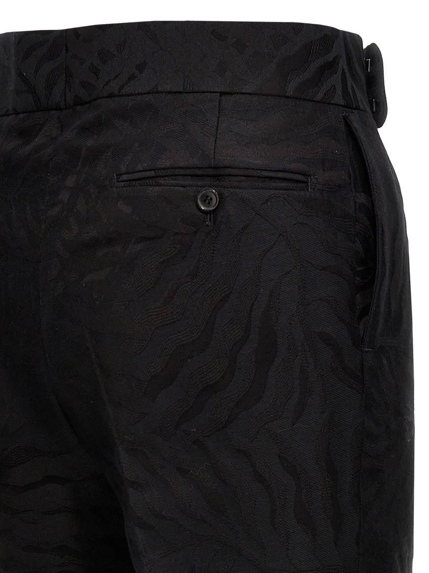 Bally Pressed-crease Tapered-leg Regular-fit Cotton And Wool-blend Trousers In Black
