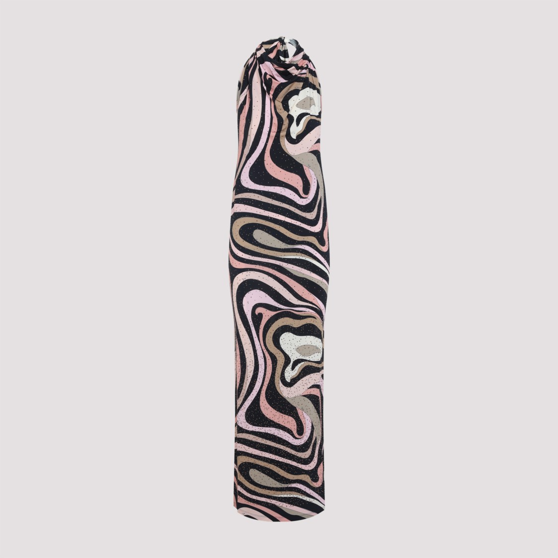 Pucci Form-fitting Evening Dress With Abstract Pattern In Multi