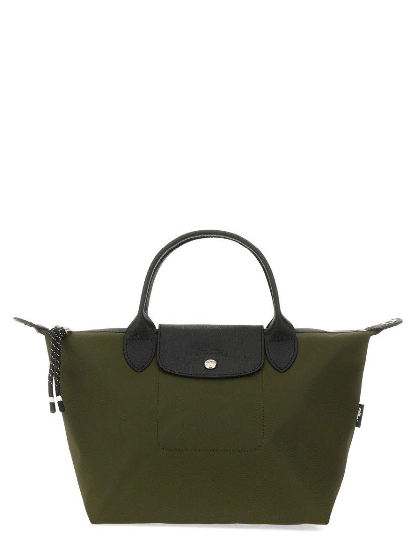Longchamp Structured Green Polyamide Bag