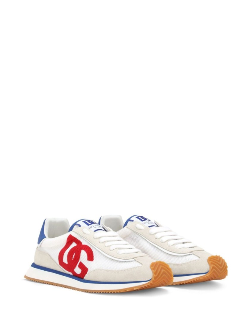 Dolce & Gabbana Cushion Low-top Sneakers Featuring Contrasting Elements In White