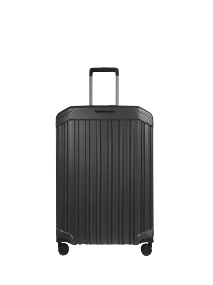 Piquadro Expandable Hard-shell Suitcase With Textured Surface