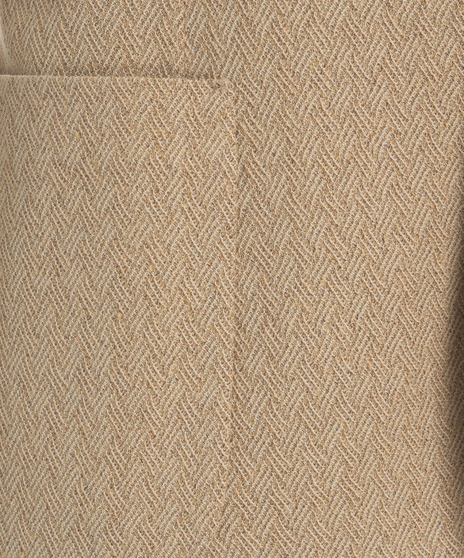 Circolo 1901 Beige Houndstooth Blazer With Tailored Fit And Practical Pockets In Neutrals