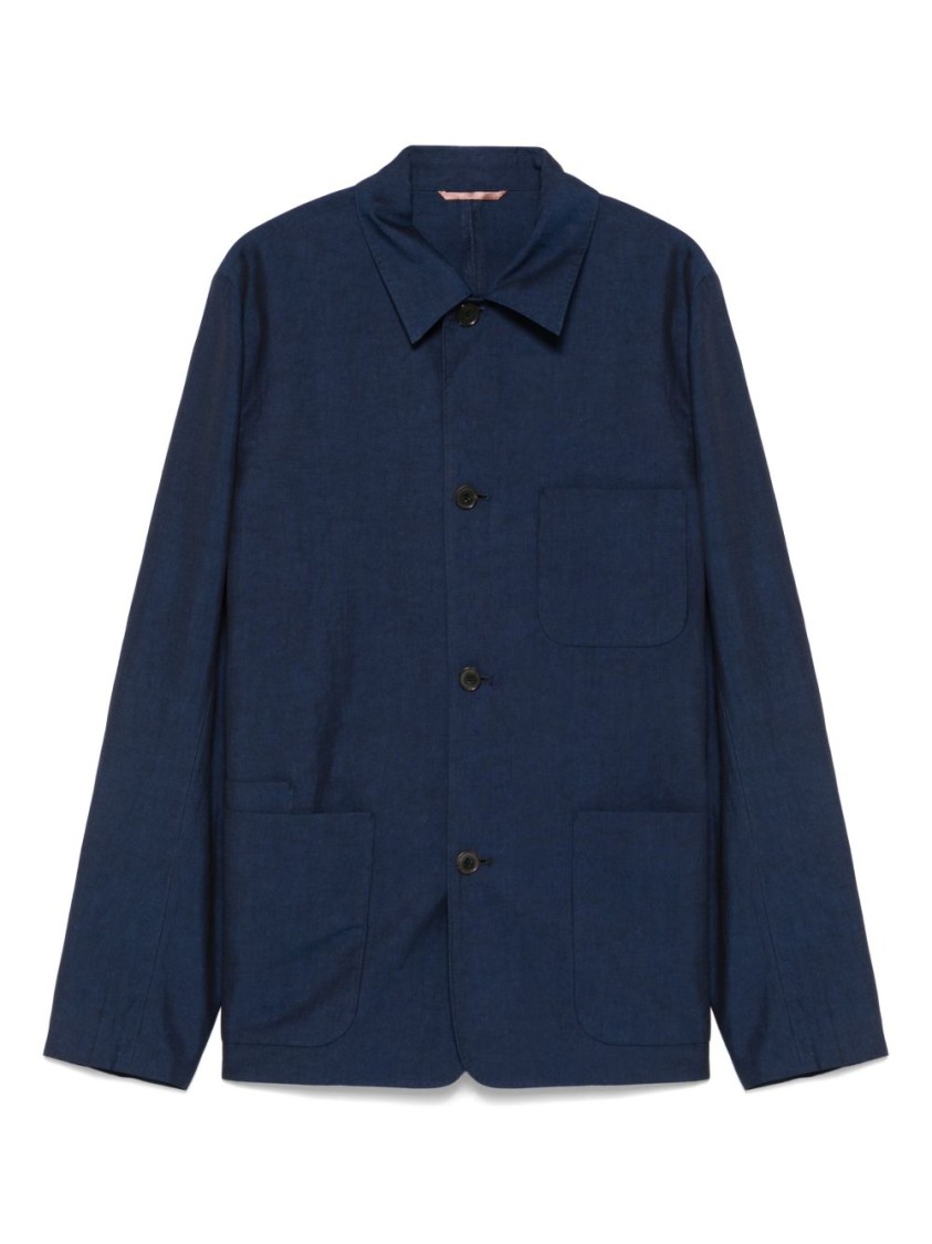 Paul Smith Buttoned Cuffs Collared Jacket With Patch Pockets