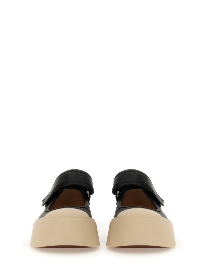 Shop Marni Mary Jane Sneakers In Black