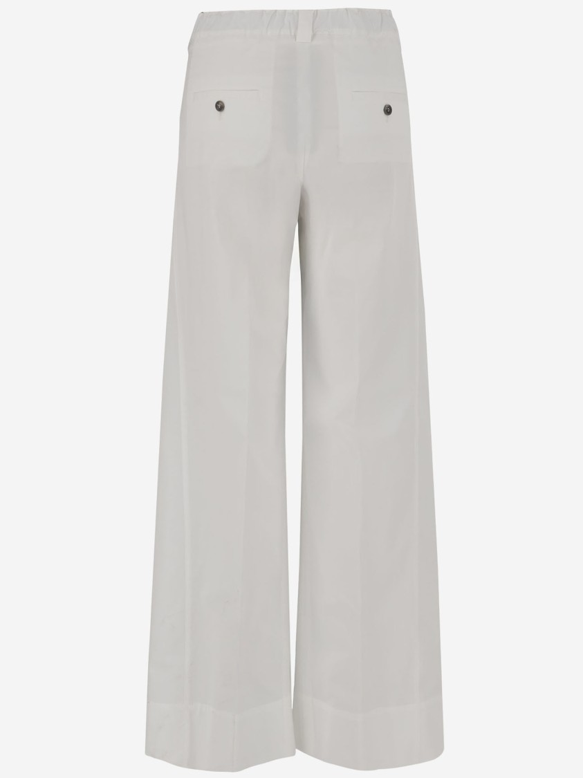 Shop Ql2 Stretch Cotton Pants In White