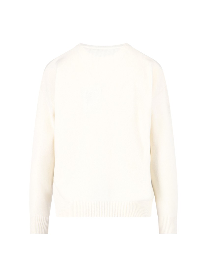 Max Mara "zurlo" Wool And Cashmere Sweater Cream In Neutral