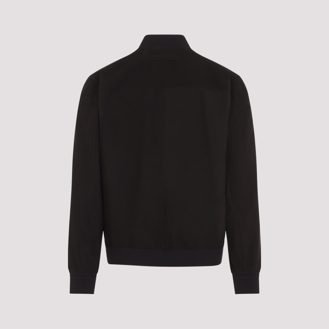 Shop Zegna Dark Brown Calf Leather Jacket In Black