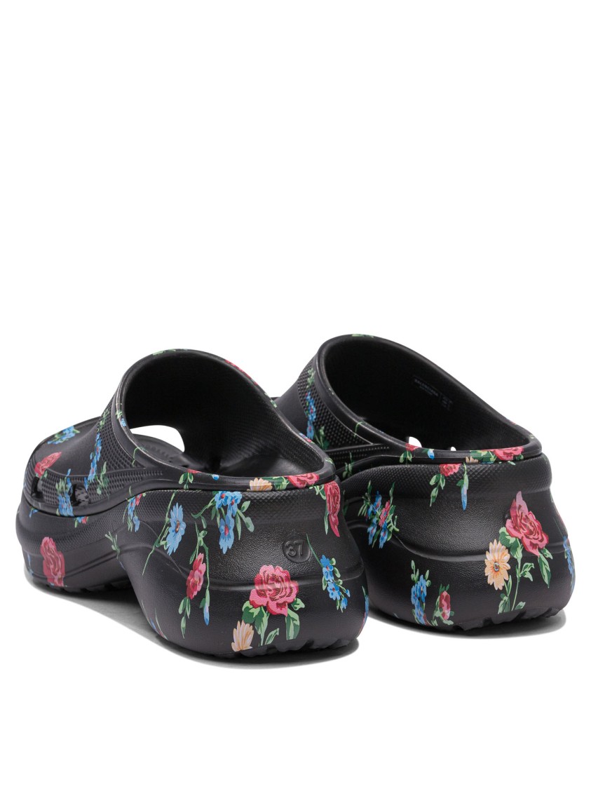 Balenciaga "pool Crocs Slide In Black