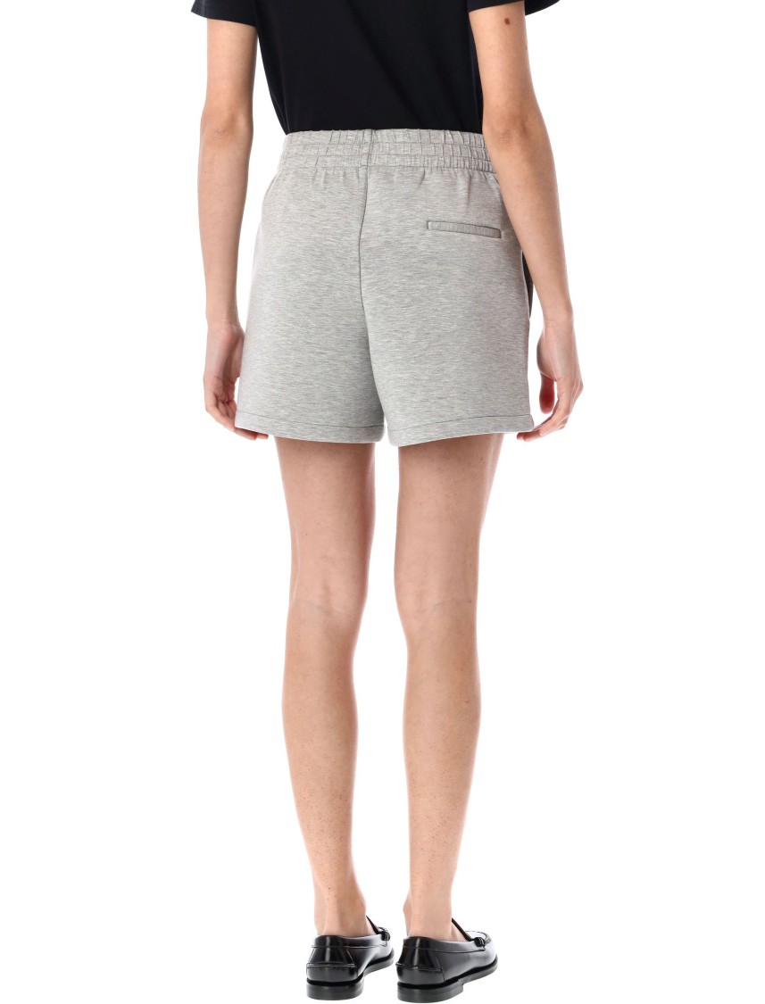 Shop Anine Bing Framed Monogram Kam Shorts With Tailored Fit