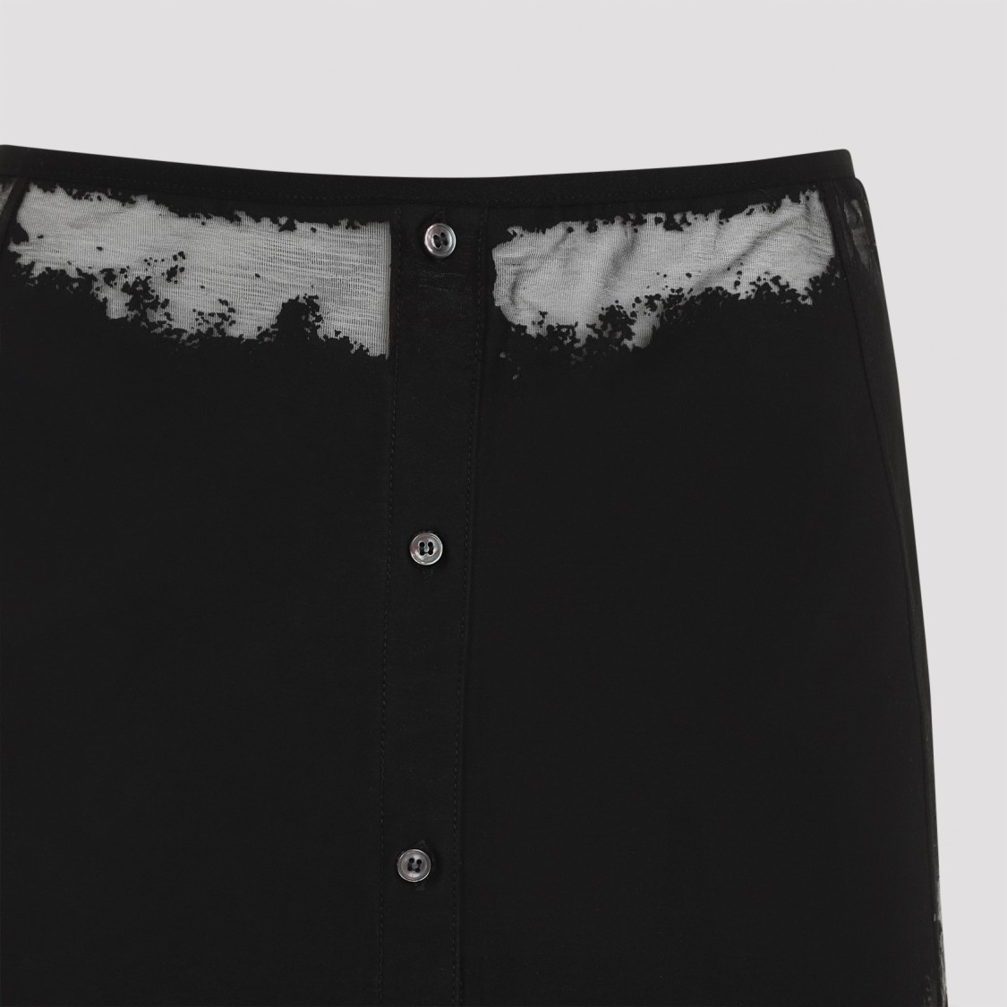 Diesel High-waisted Mini Skirt Unique Pattern In Black