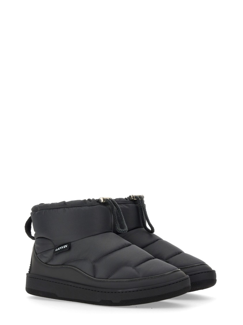 Lanvin Padded Ankle Boots In Black