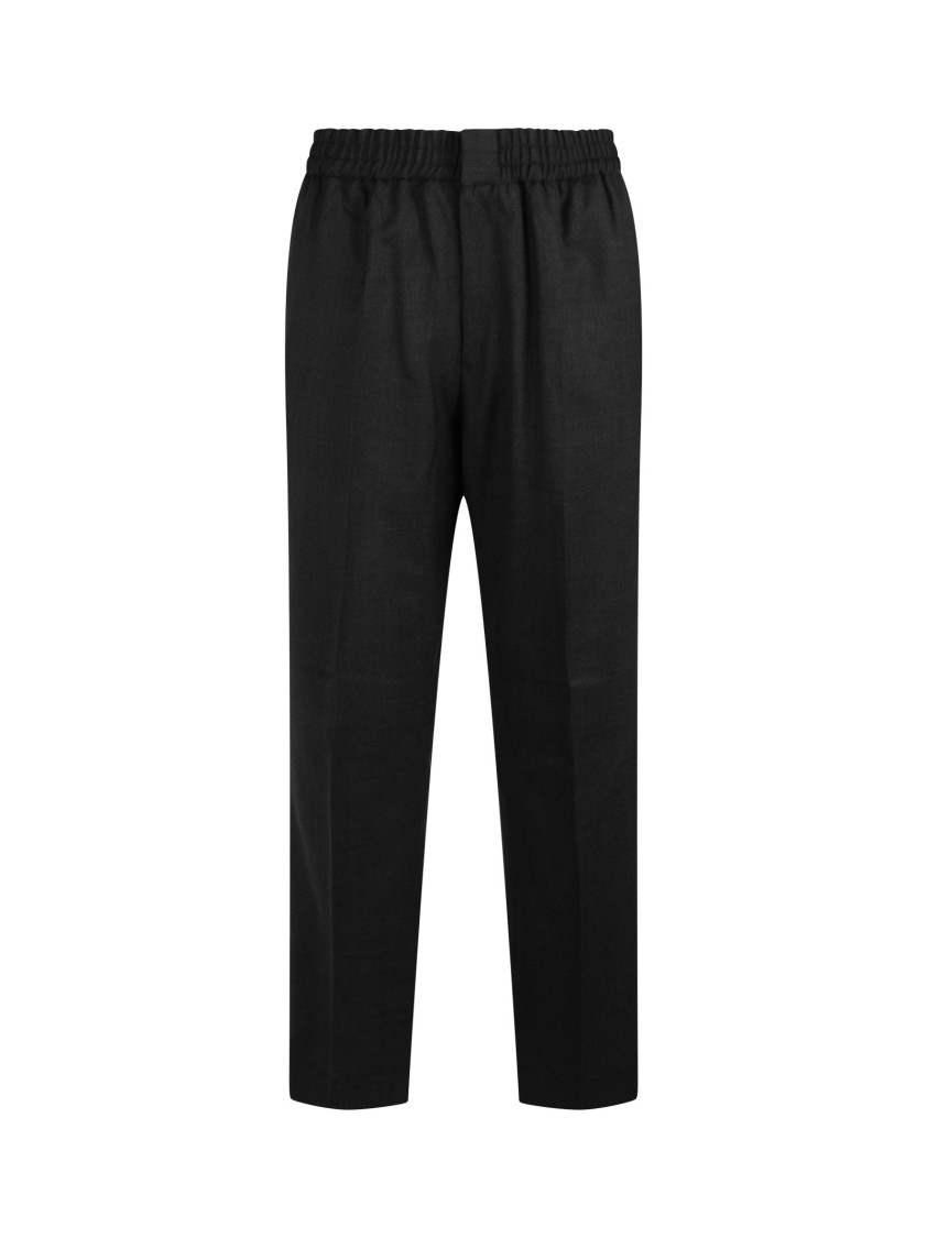 Shop Ami Alexandre Mattiussi Ami Straight Trousers In Black