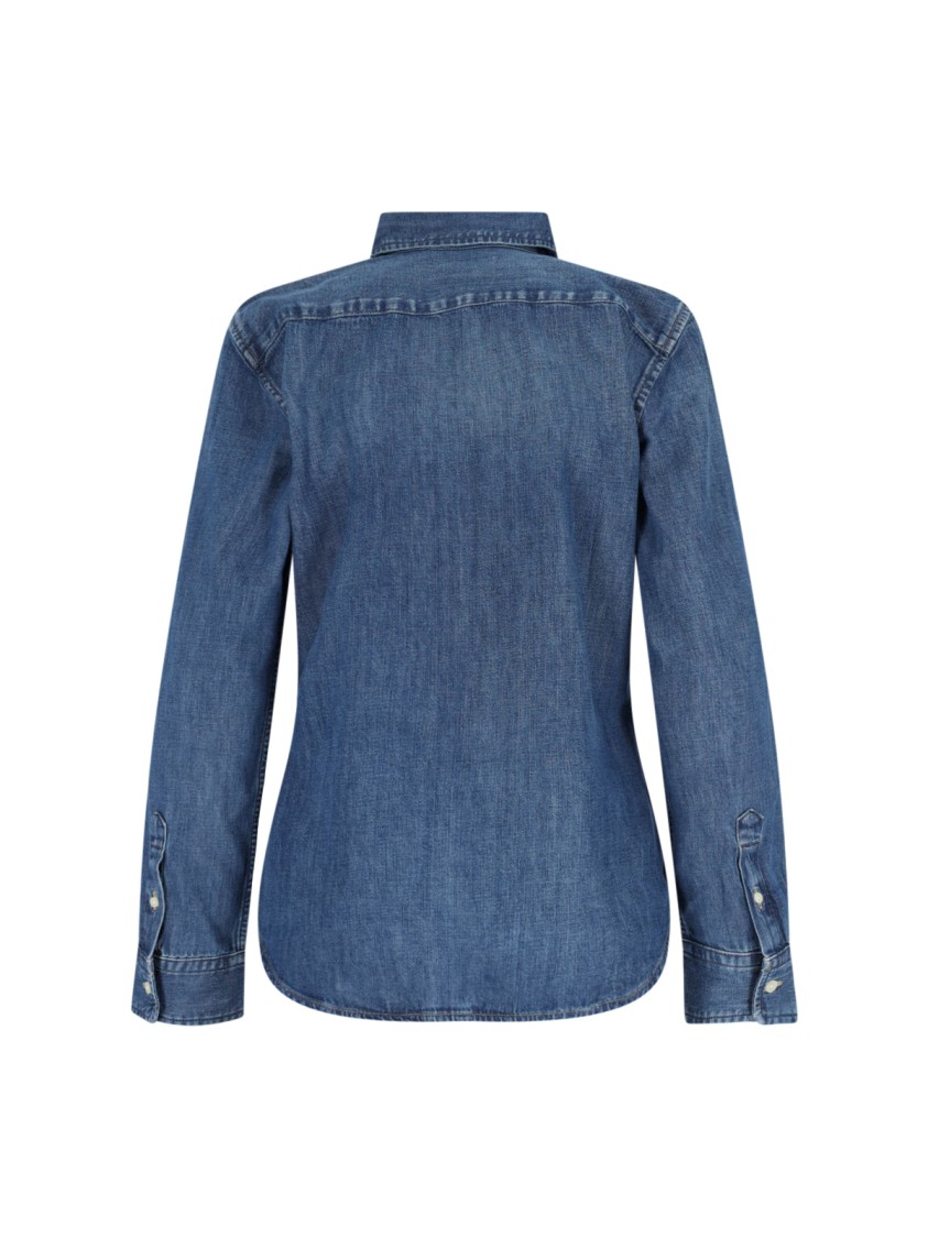 Shop Polo Ralph Lauren Denim Shirt – Blue