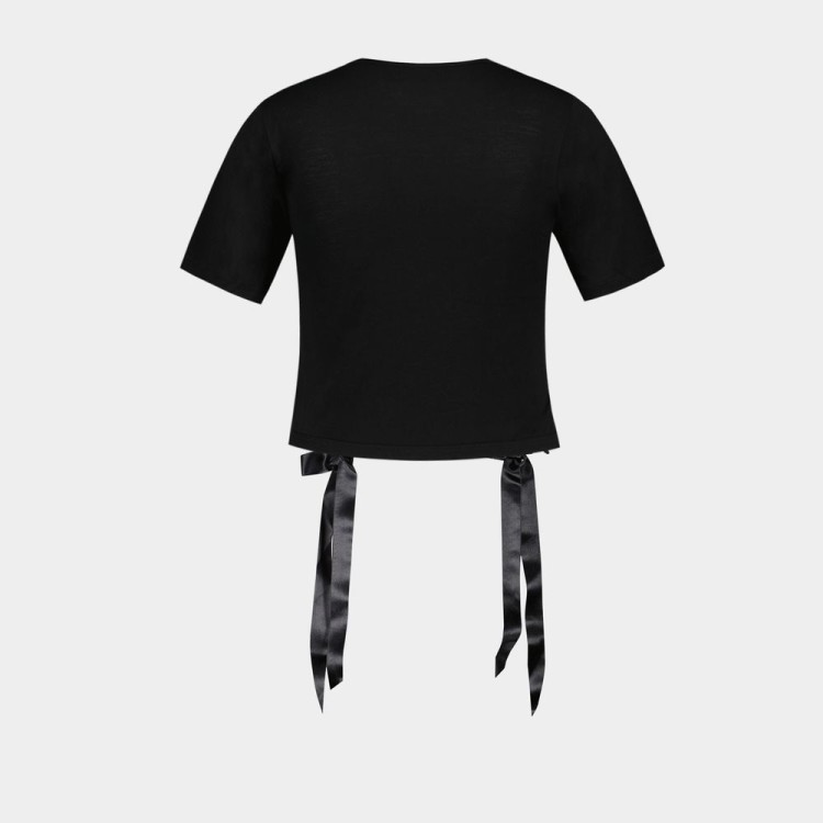 その他 Bow Tails T-Shirt - Simone Rocha - Cotton - Black Black Bow Tail Easy T-shirt by Simone Rocha on Sale