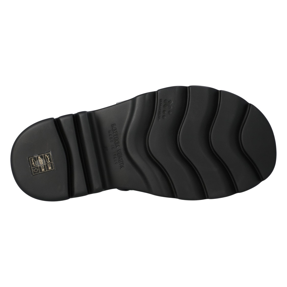 Bottega Veneta Flash Leather Dual-buckle Flat Sandals In Black
