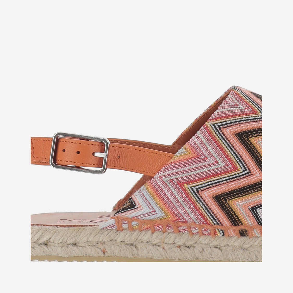 MISSONI MISSONI GEOMETRIC PATTERN SLIPPERS WITH ADJUSTABLE HEEL STRAP