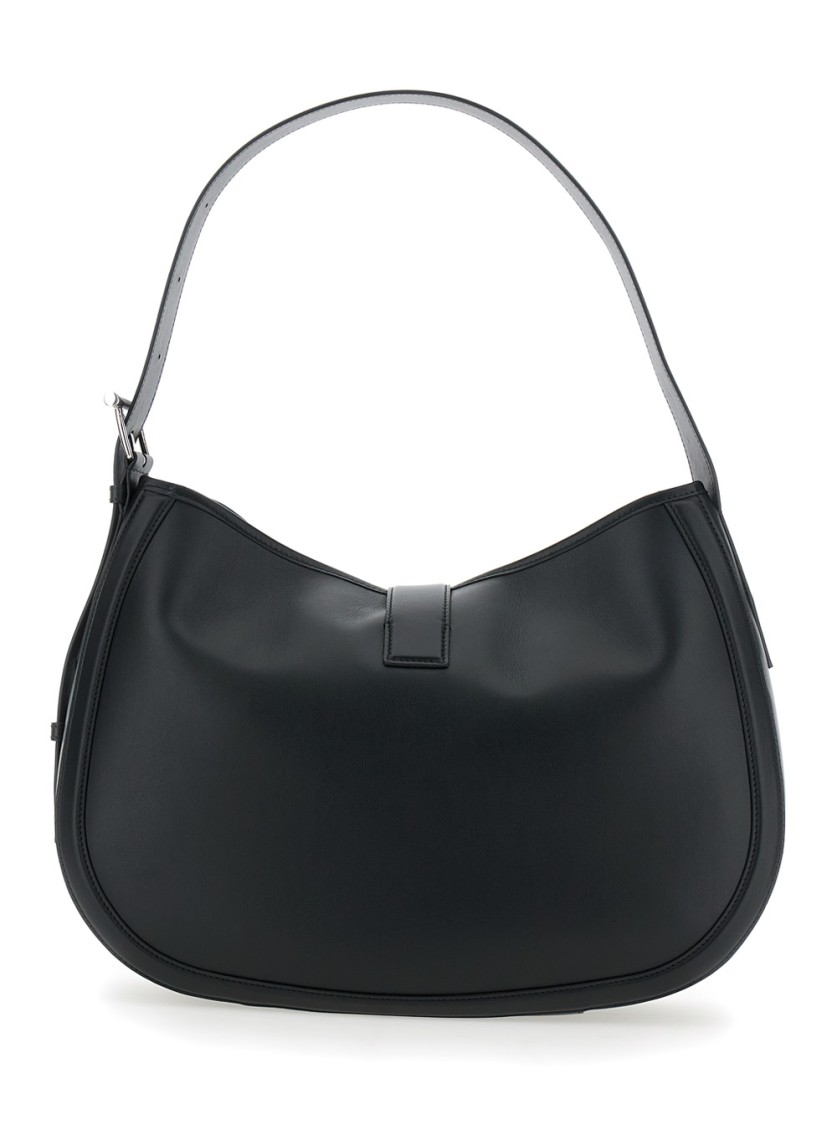 Alexander Mcqueen Black Shoulder Bag With Adjustable