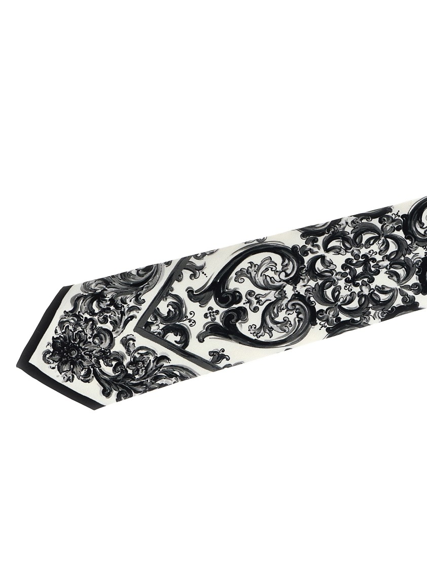 Dolce & Gabbana 'maiolica' Print Tie In White