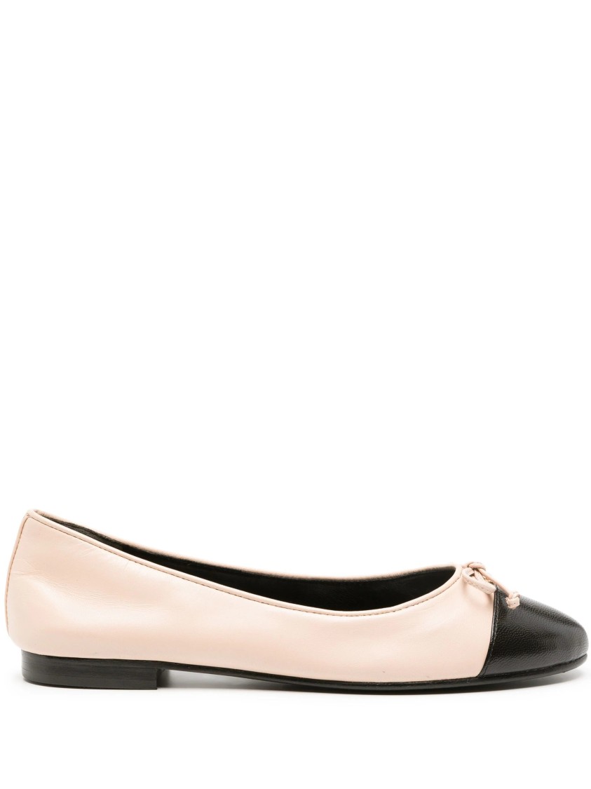 Tory Burch Cap-toe Ballet Rose In Neutral