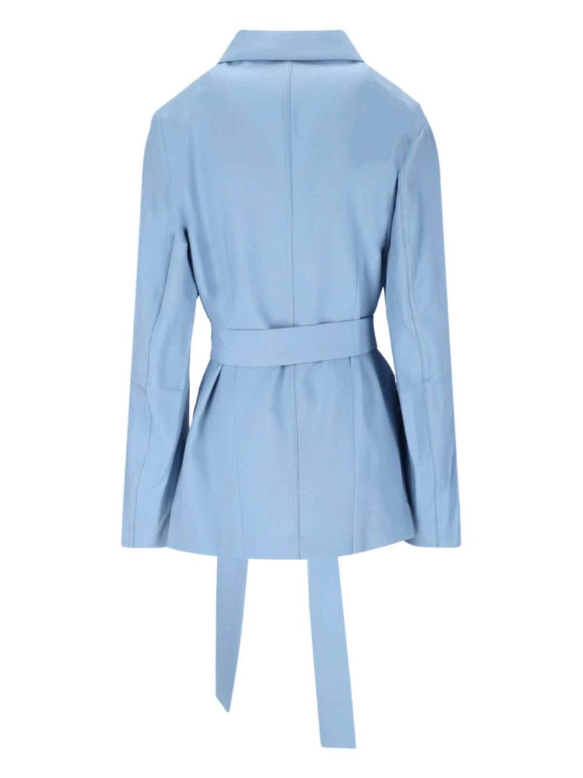 Setchu Enrico' Double-breasted Blazer - Light Blue