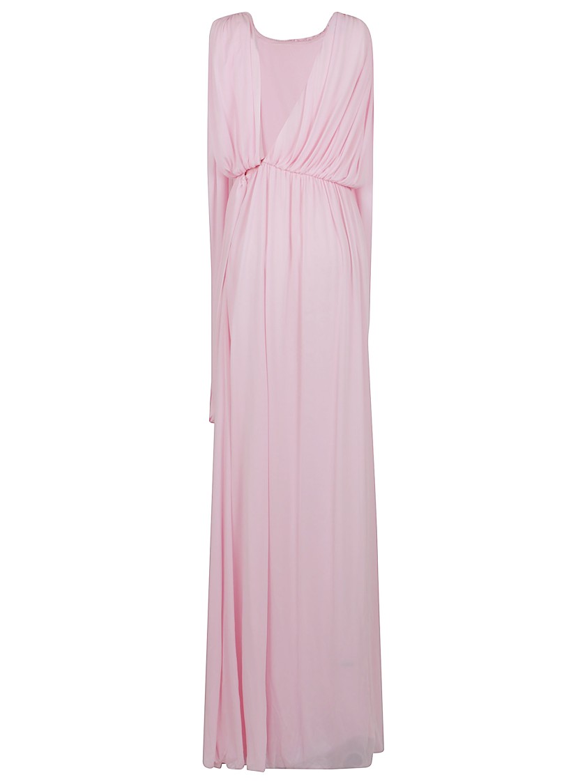 Giambattista Valli Fresh Silk Dress With Wrapped Shoulders