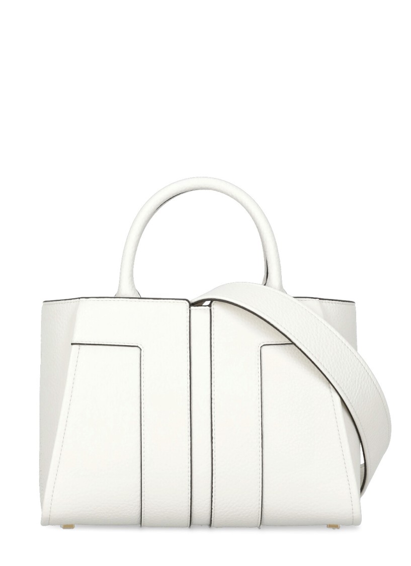 ELISABETTA FRANCHI ELISABETTA FRANCHI IVORY SHOULDER BAG WITH LOGO