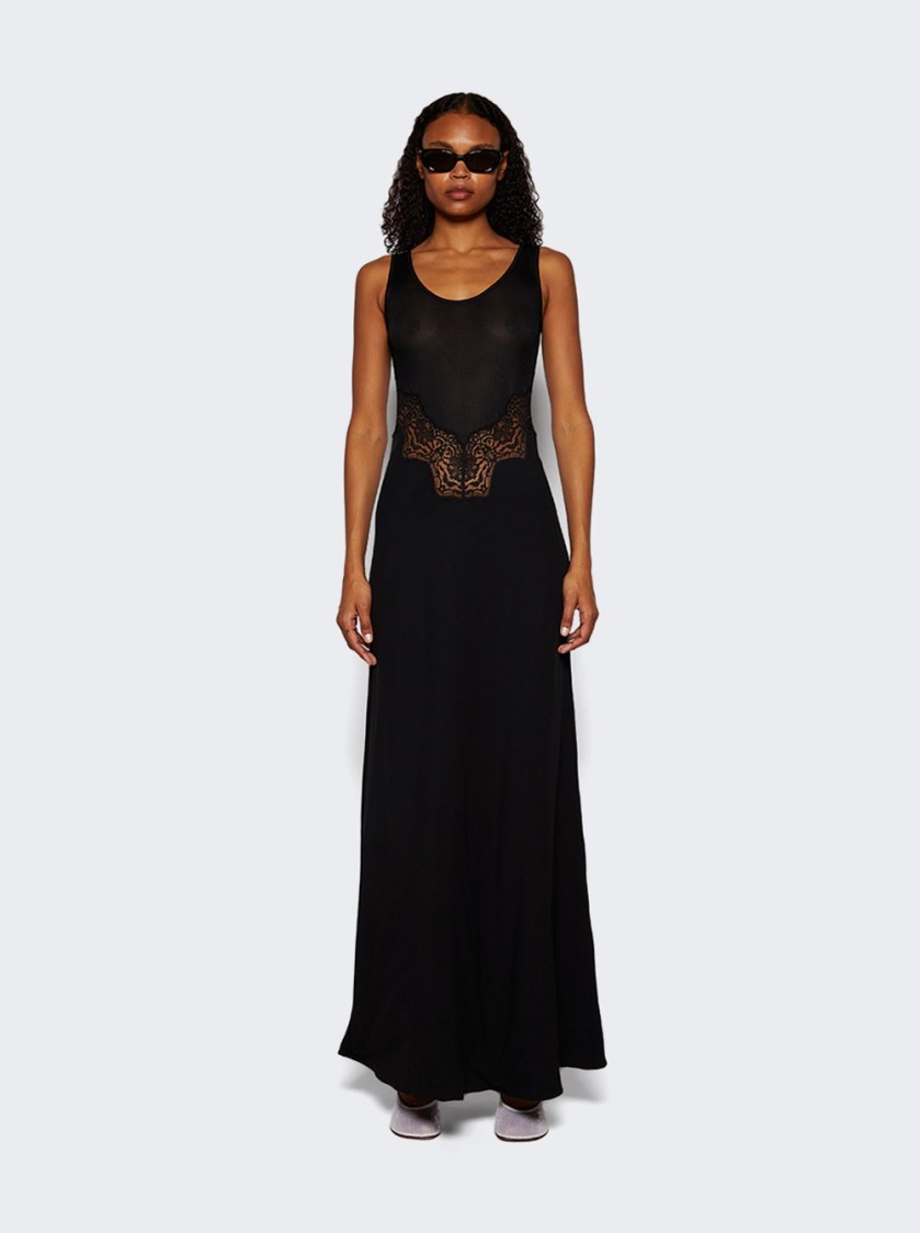 Christopher Esber Verna Lace-trimmed Maxi Dress In Black