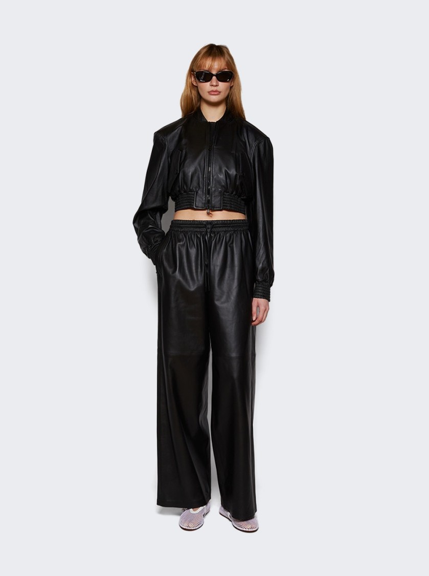 Wardrobe.nyc Tailored Crop Bomber In Black