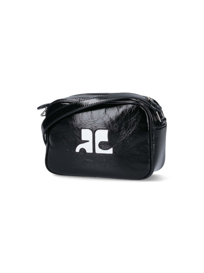 Courrèges "reedition Camera Bag" Shoulder Bag – Black In Black