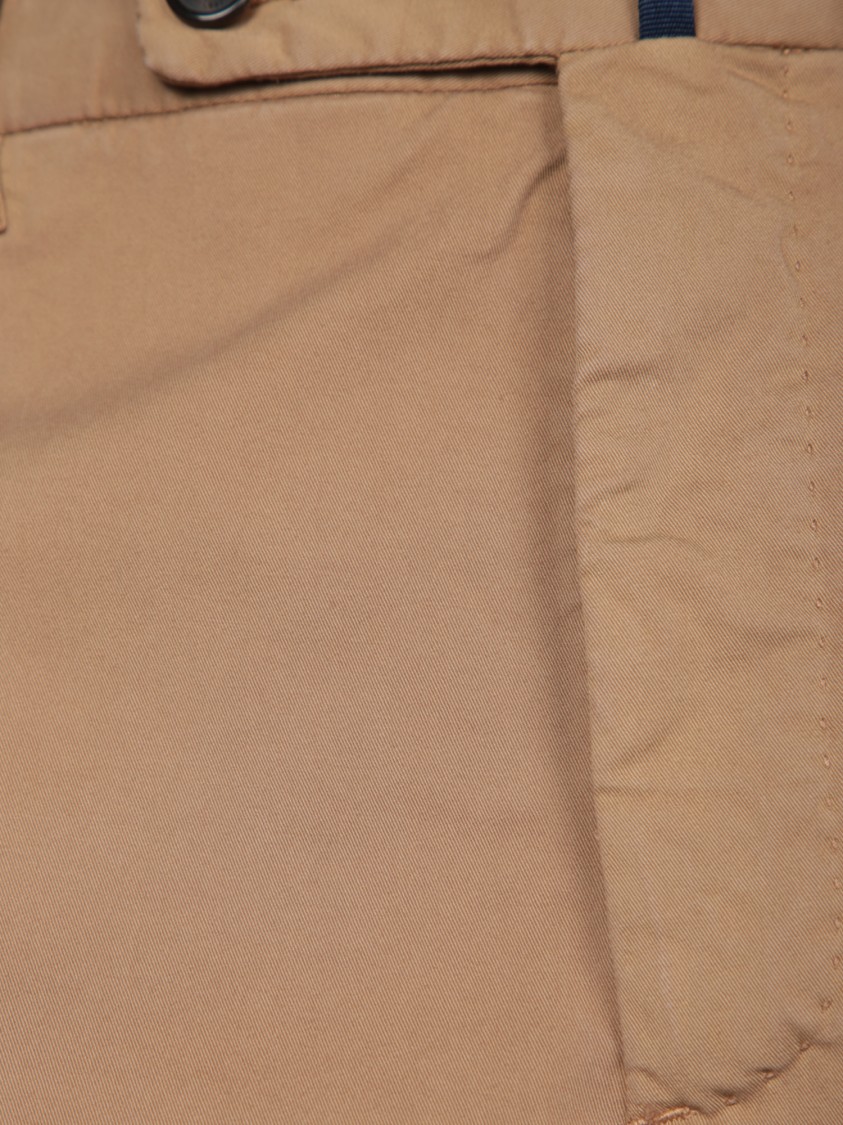 Incotex Tailored Beige Trousers With Smooth Finish In Brown