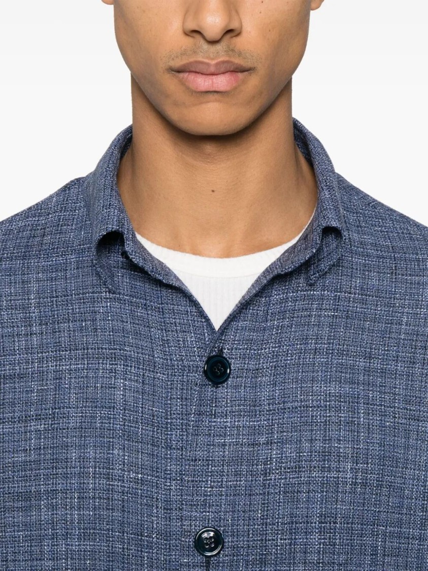 Sartorio Napoli Fun Overshirt In Blue