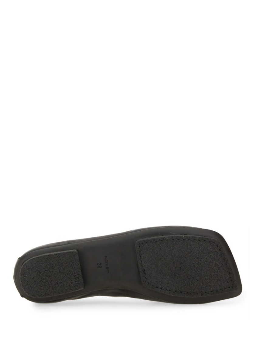 Shop Uma Wang Stone Ballerina In Black