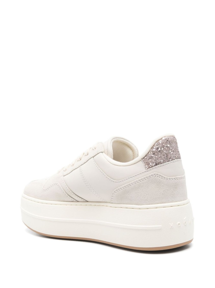Hogan H670 Flatform-sneakers In Neutrals